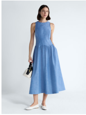 Women’s and Women's Plus Sleeveless Cotton Racer Back Maxi Dress